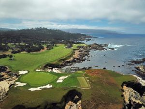Cypress Point 17th Tee Drone